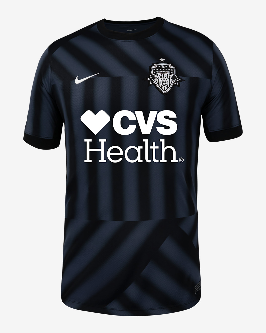 Jersey Nike Dri-FIT de la NWSL tipo réplica para hombre Washington Spirit 2025 Stadium local - Negro/Trueno azul