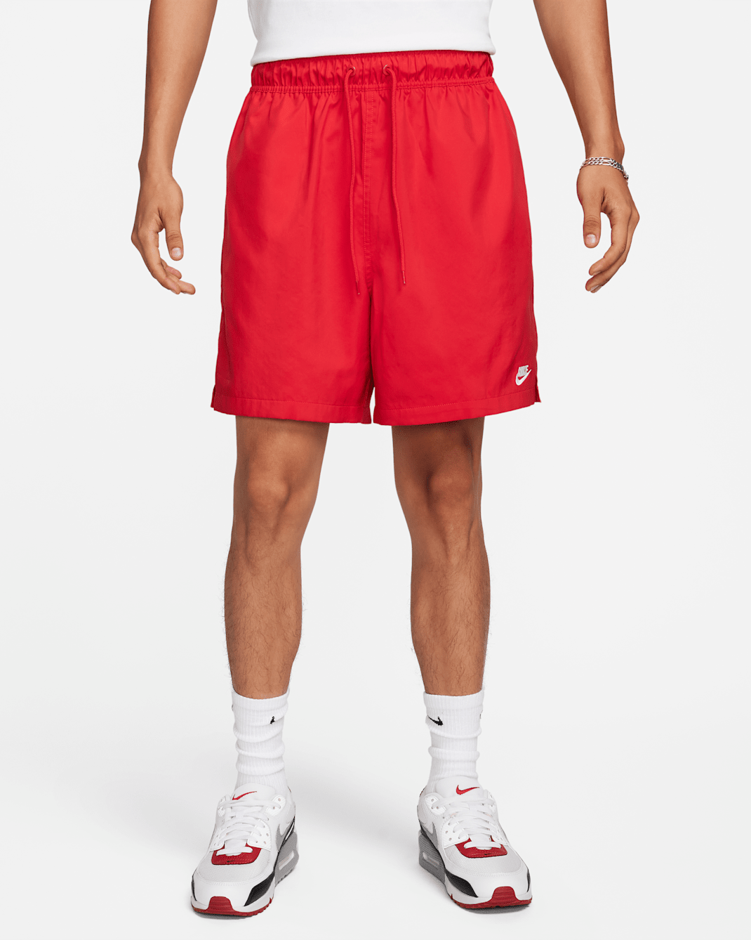 Nike Club Pantalons curts oberts de teixit Woven - Home - University Red/Blanc