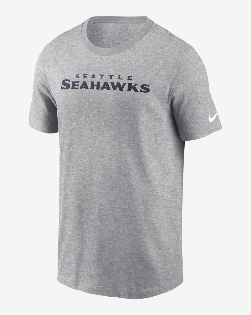 Seattle Seahawks Primetime Wordmark Essential Men's Nike NFL T-Shirt - Grey Heather
