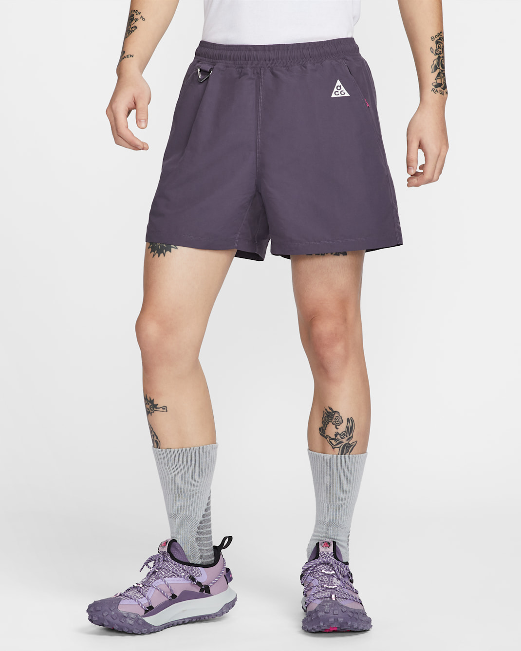 Nike ACG 'Reservoir Goat' Men's Shorts - Dark Raisin/Laser Fuchsia/Black/Summit White