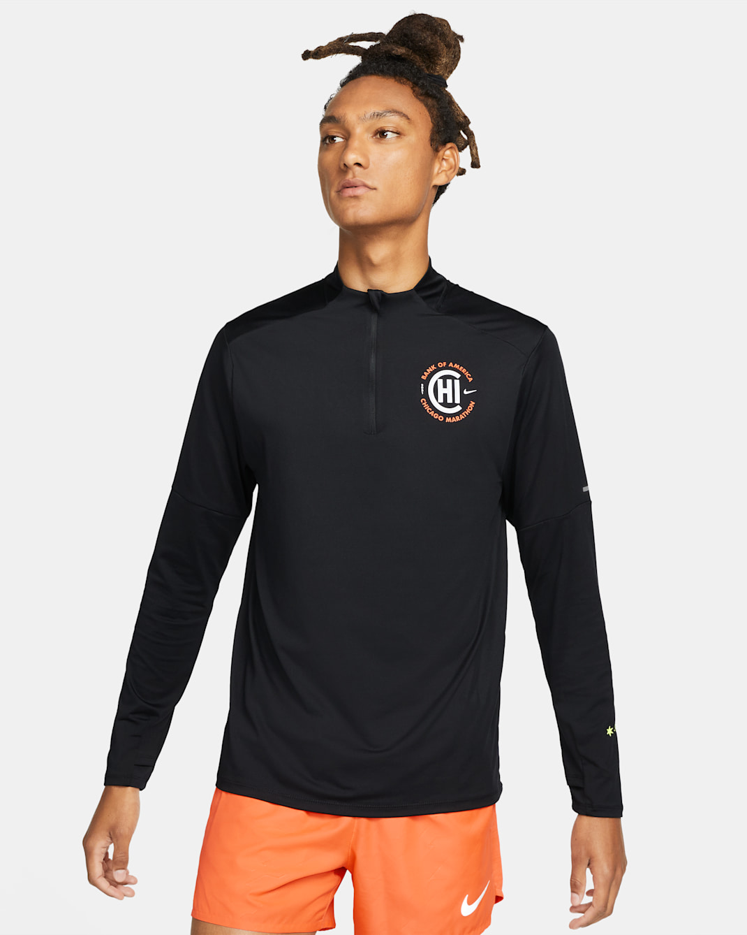 Nike Dri-FIT Chicago Element Men's 1/2-Zip Running Top - Black