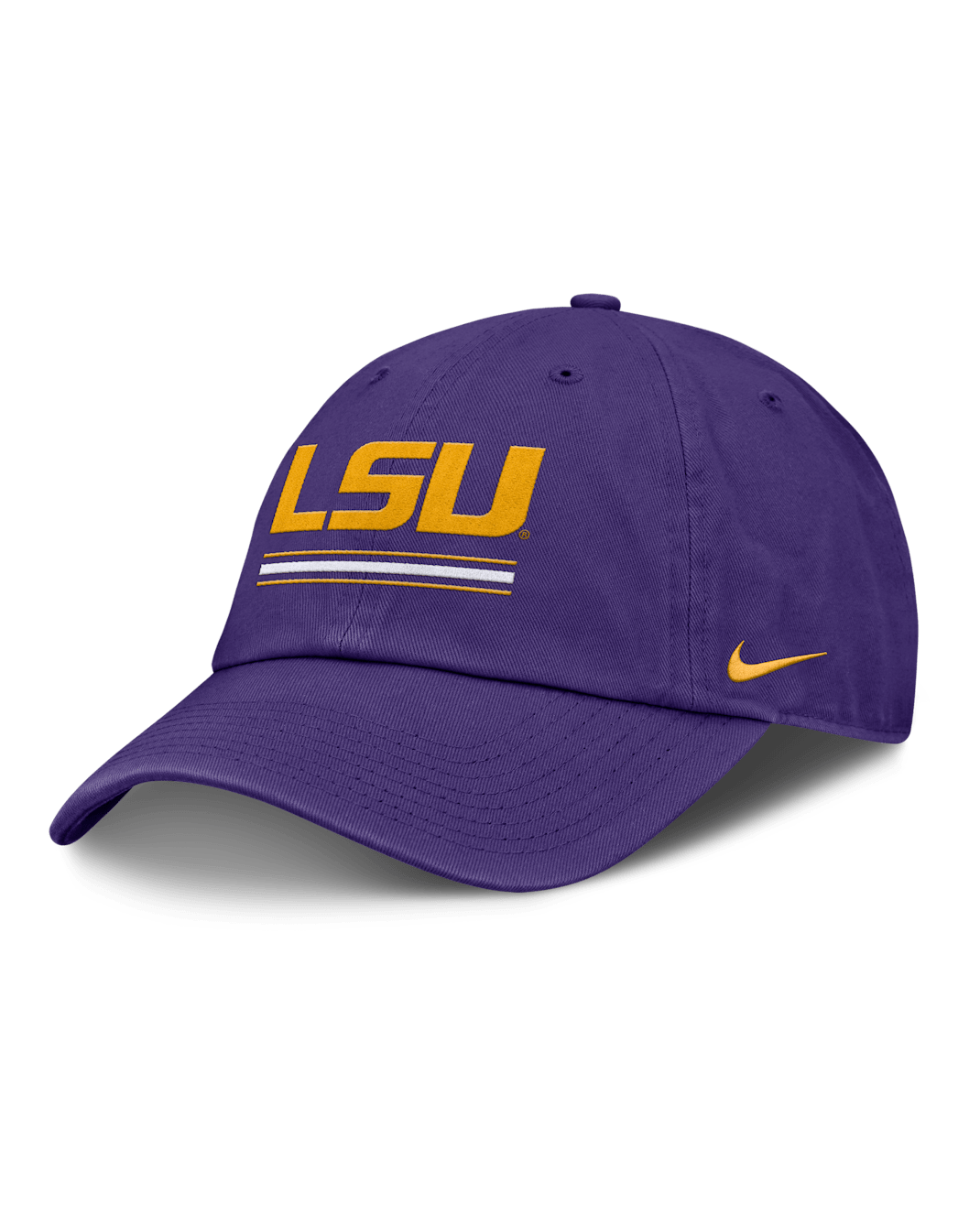 Gorra ajustable universitaria Nike para hombre LSU Primetime Campus Club - Morado