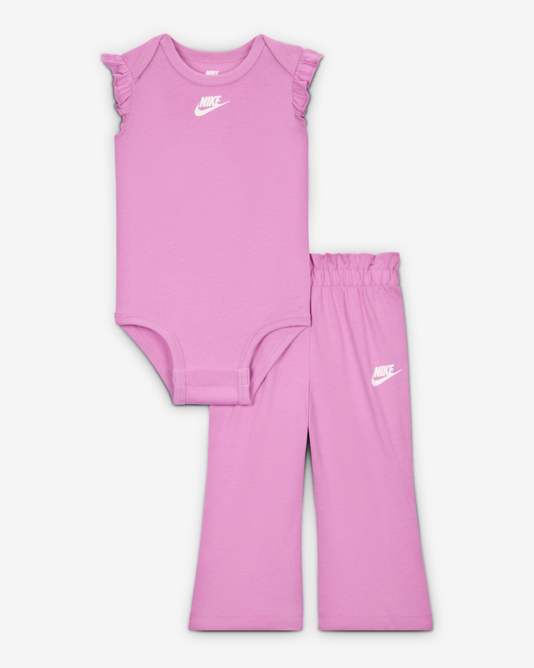 Conjunto de 2 piezas de pants de cintura tipo bolsa de papel para bebé (3 a 6 meses) Nike - Magenta claro