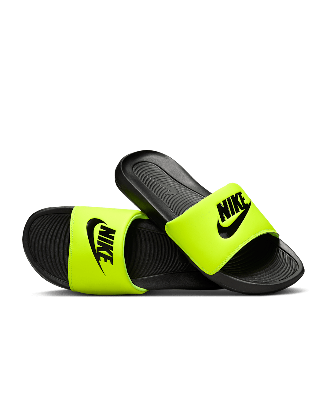 Nike Victori One Men's Slides - Black/Volt/Black