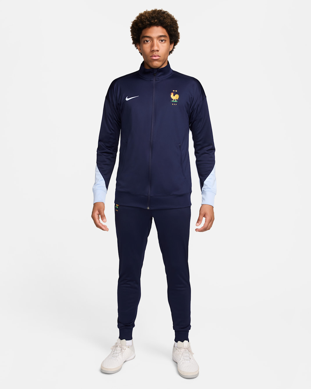 Stickad fotbollstracksuit FFF Strike Nike Dri-FIT för män - Blackened Blue/Cobalt Bliss/Cobalt Bliss