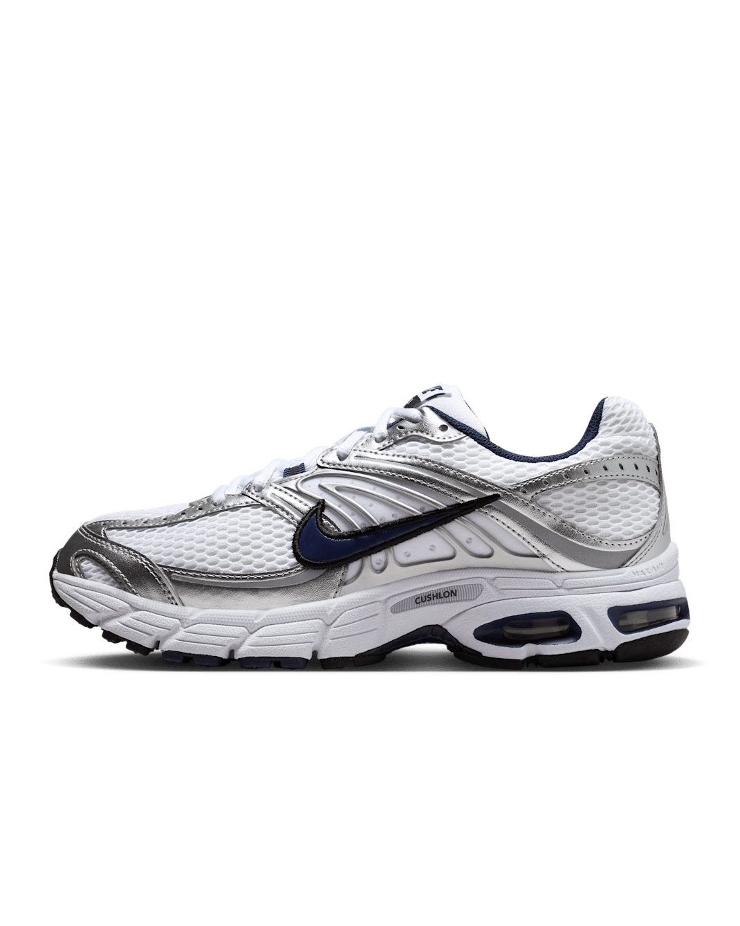 Nike Air Max Moto 2K Women's Shoes - White/Metallic Silver/Black/Midnight Navy