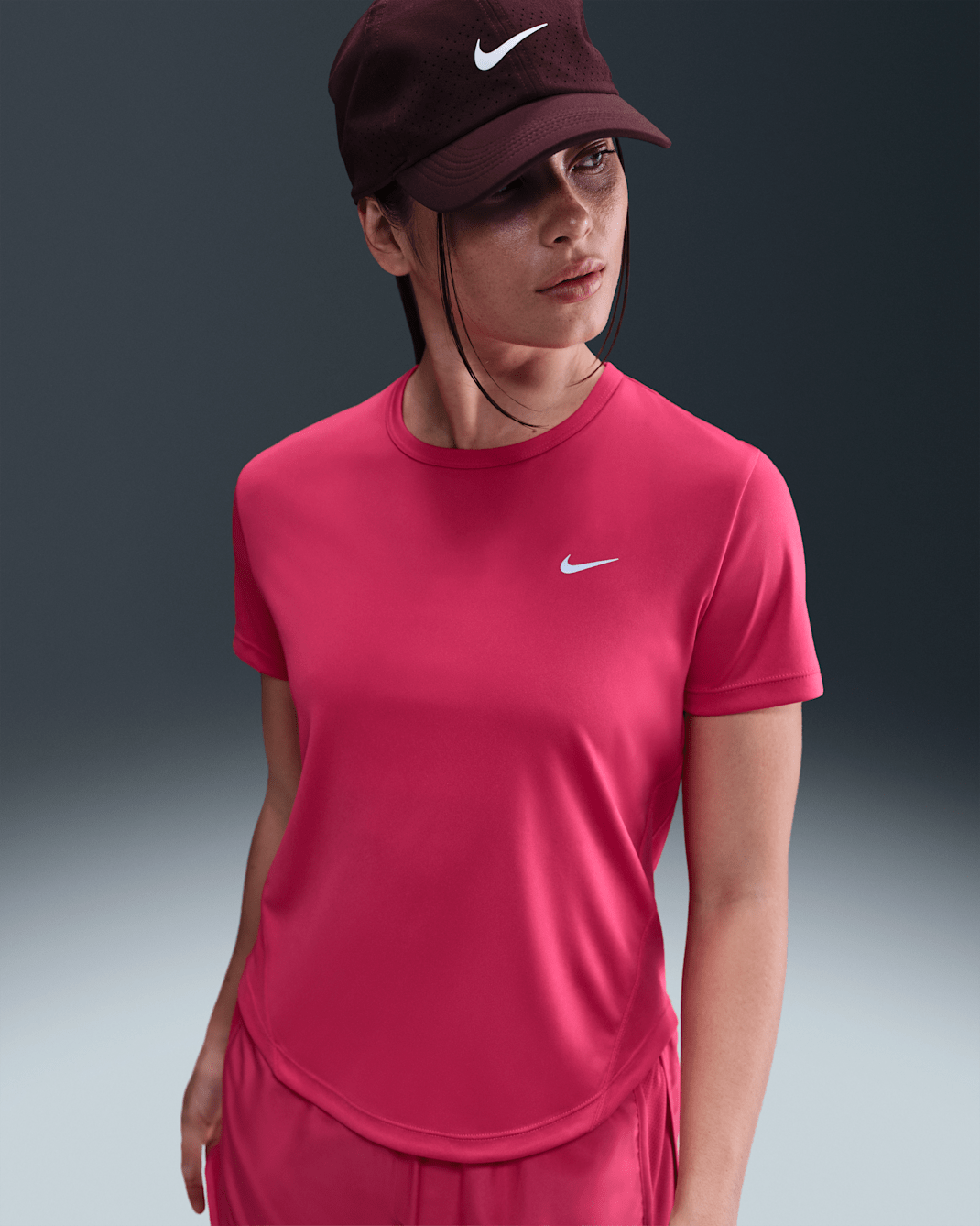 Nike Tempo Parte de arriba de running de manga corta Dri-FIT - Mujer - Rush Pink