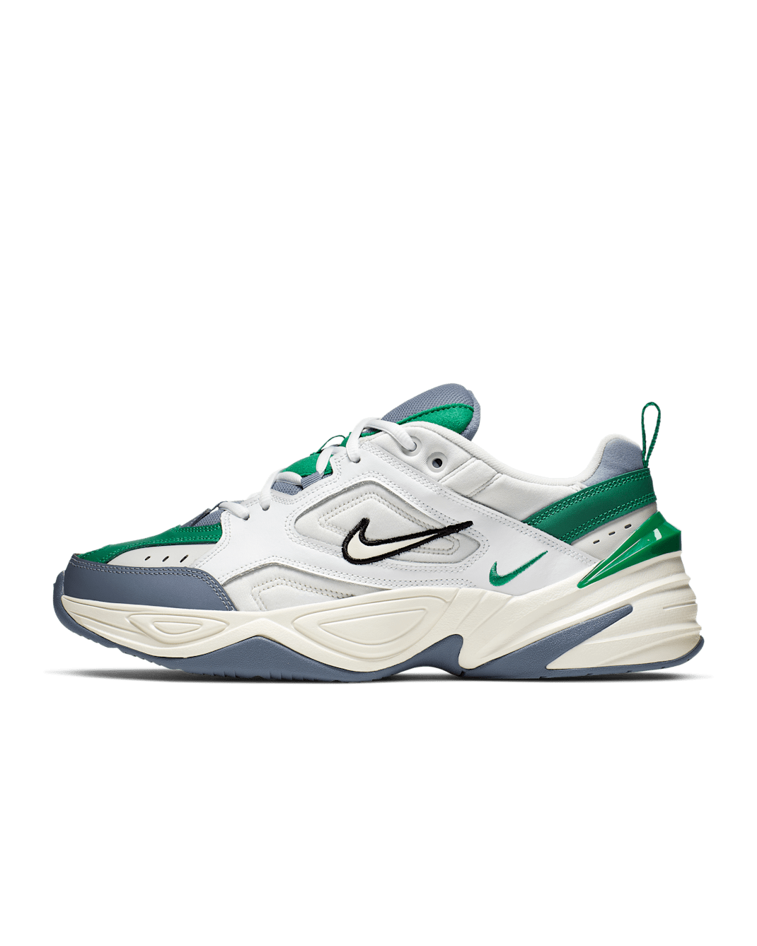 Nike M2K Tekno férficipő - Platinum Tint/Lucid Green/Stellar Indigo/Sail