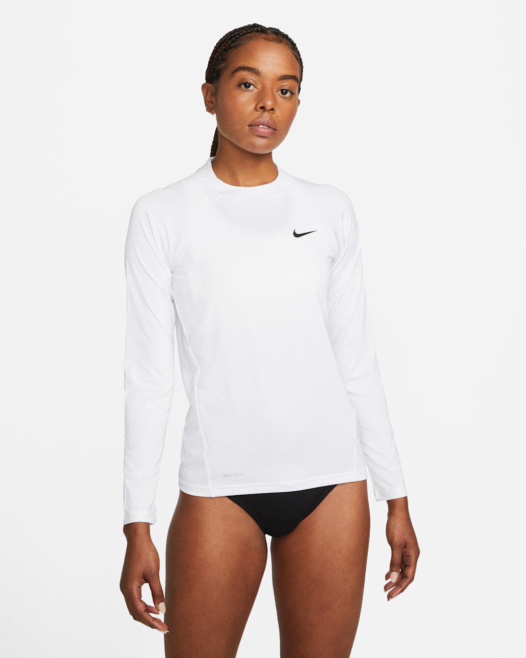Nike Essential Women's Long-Sleeve Hydroguard Swim Shirt - White