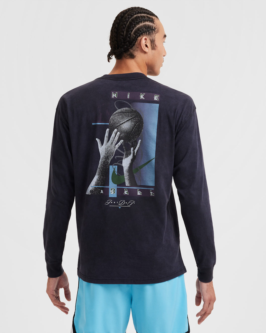 Nike Men's Max90 Long-Sleeve Basketball T-Shirt - Black