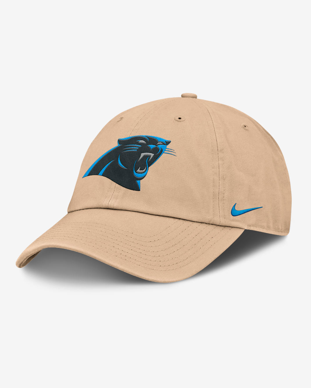 Gorra ajustable Nike de la NFL para hombre Carolina Panthers Club - Desierto