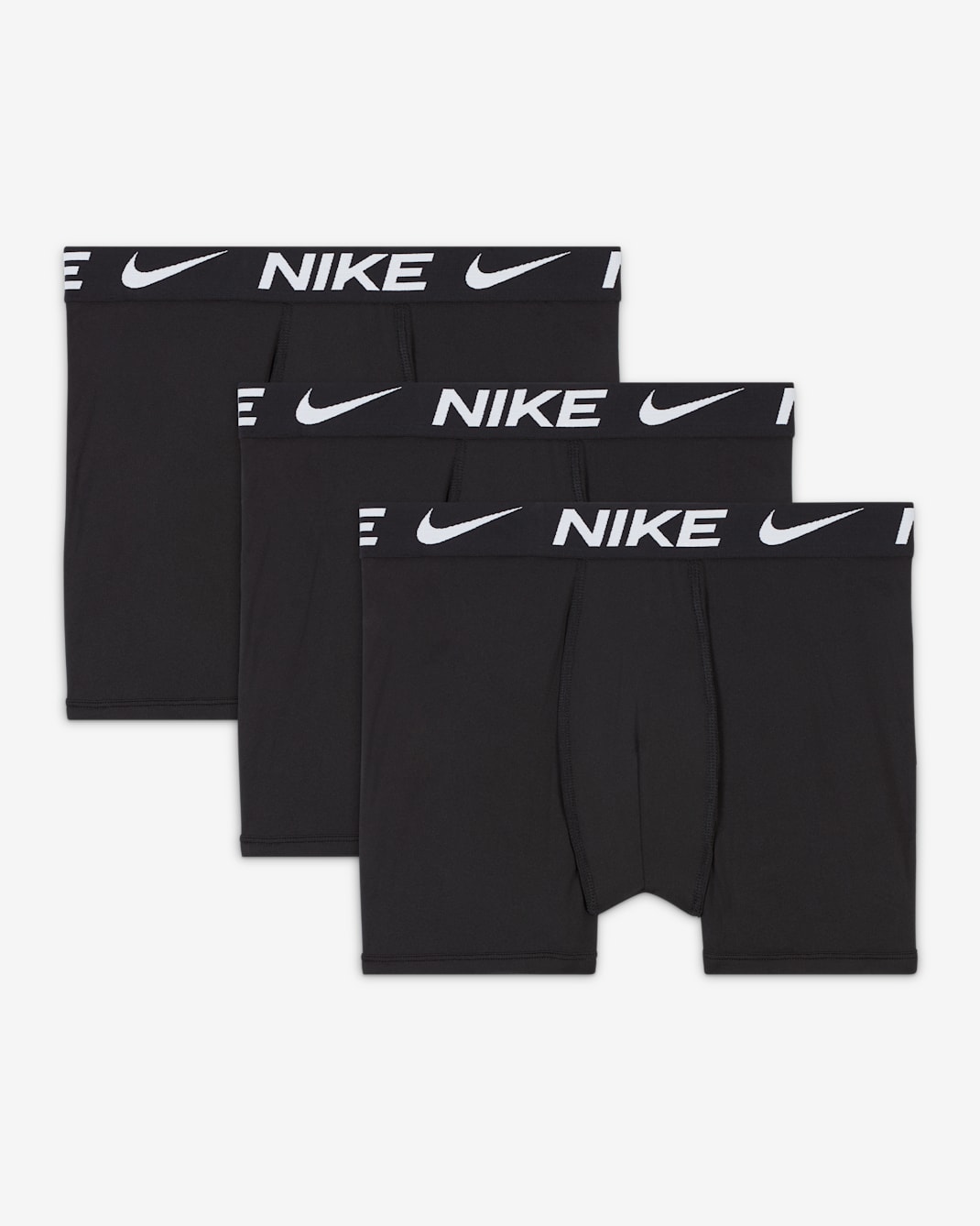 Nike Dri-FIT Essentials Big Kids' Boxer Briefs (3-Pack) - Black