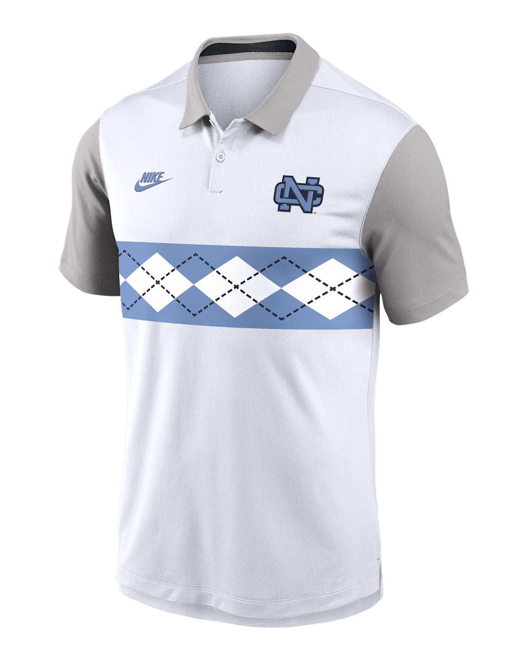 North Carolina Athletic Prep Vapor Legacy Logo Men's Nike Dri-FIT College Polo - White