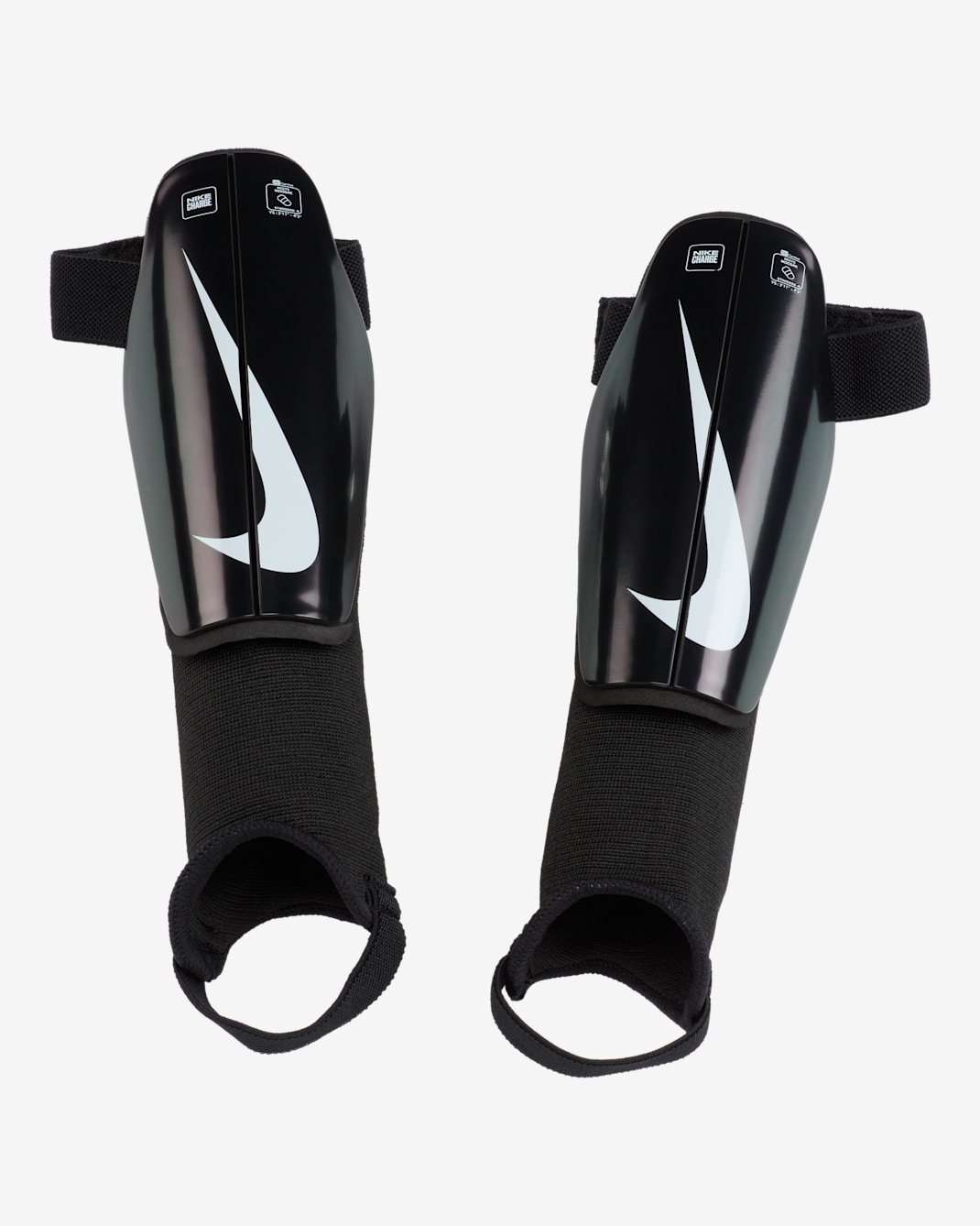 Nike Charge Kids' Soccer Shin Guards - Black/Black/White