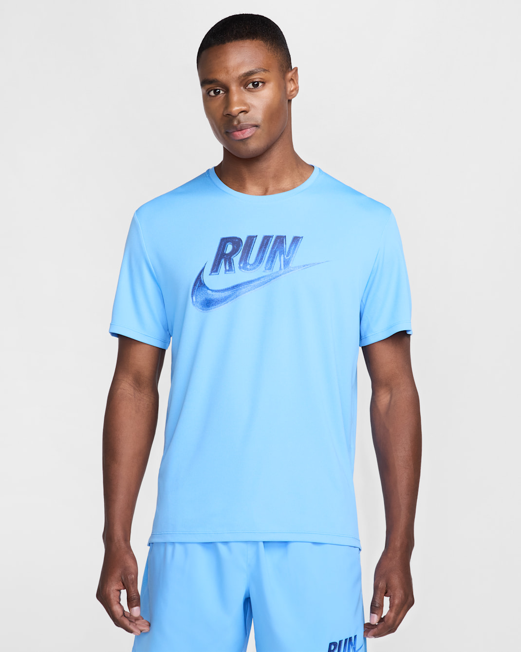 Camisola de running de manga curta Dri-FIT Nike Miler Run Energy para homem - Azul University