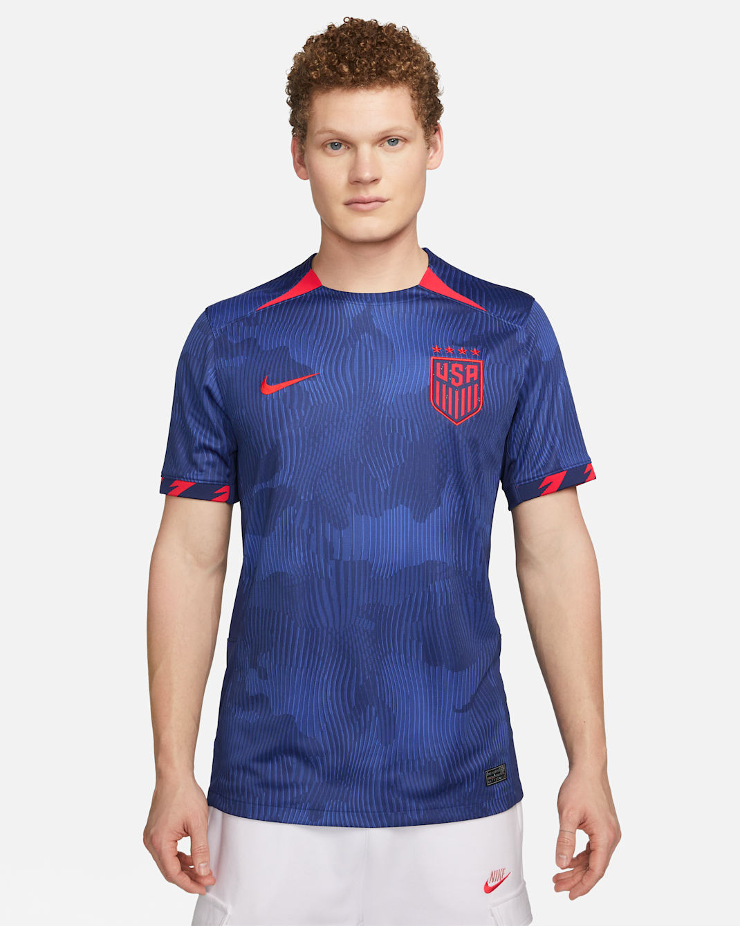 USWNT (4-Star) 2023 Stadium Away Men's Nike Dri-FIT Soccer Jersey - Hyper Royal/Loyal Blue/Speed Red
