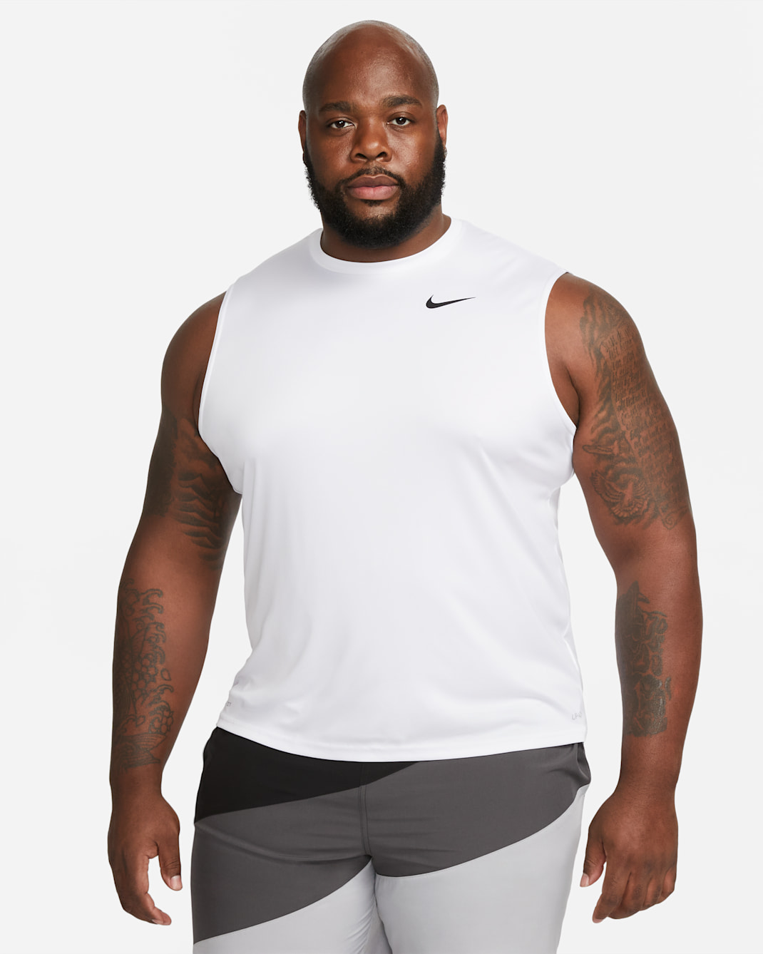 Nike Dri-FIT Men's Sleeveless Swim Hydroguard (Extended Size) - White