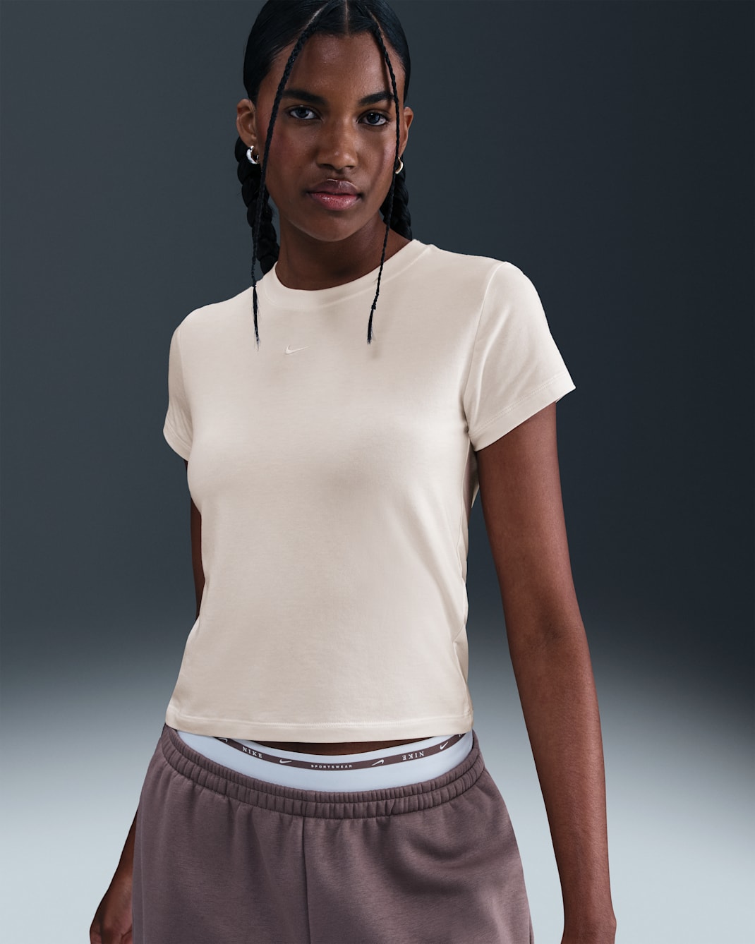 Nike Sportswear Chill Knit Women's T-Shirt - Pale Ivory