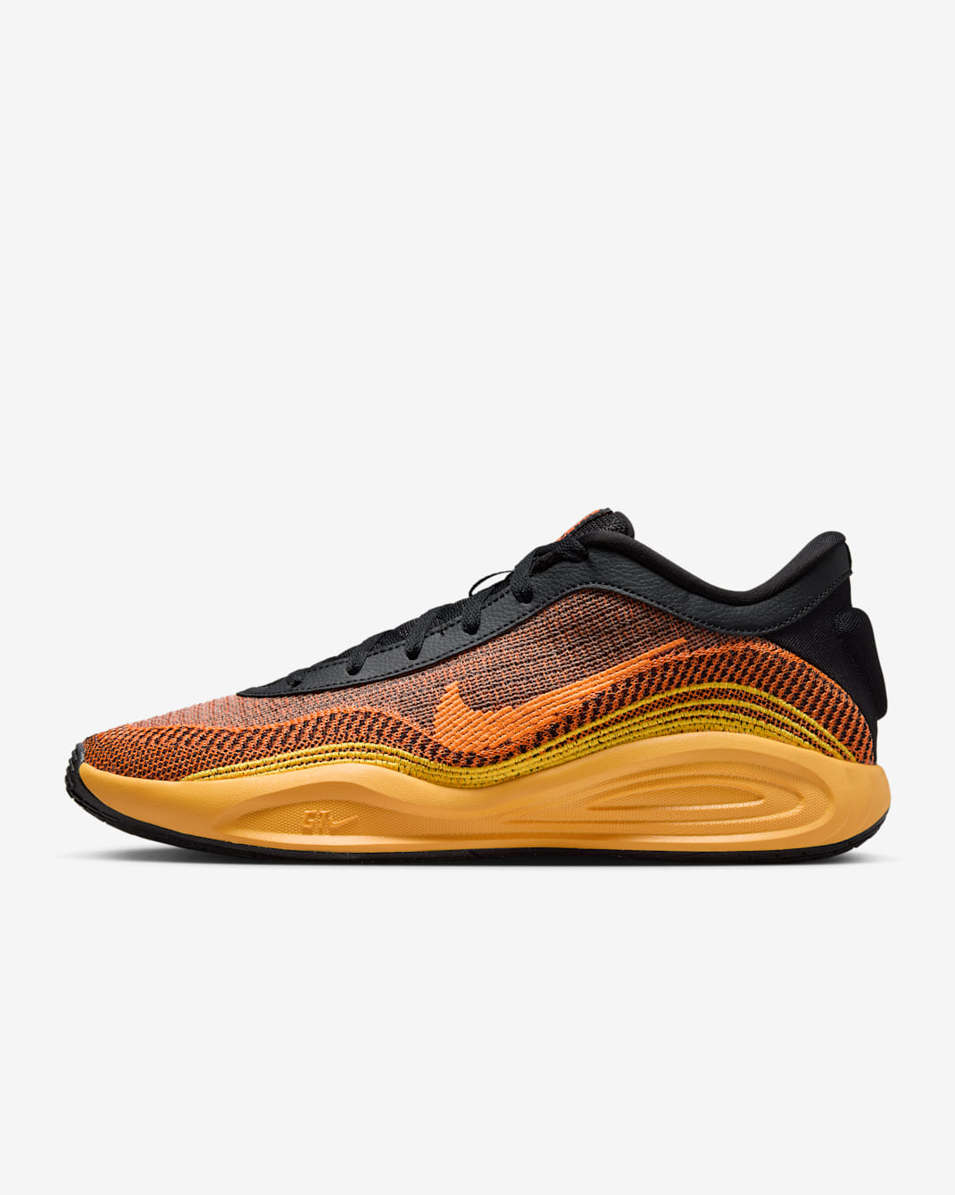 Tenis de básquetbol G.T. Hustle Academy - Negro/Naranja láser/Naranja total