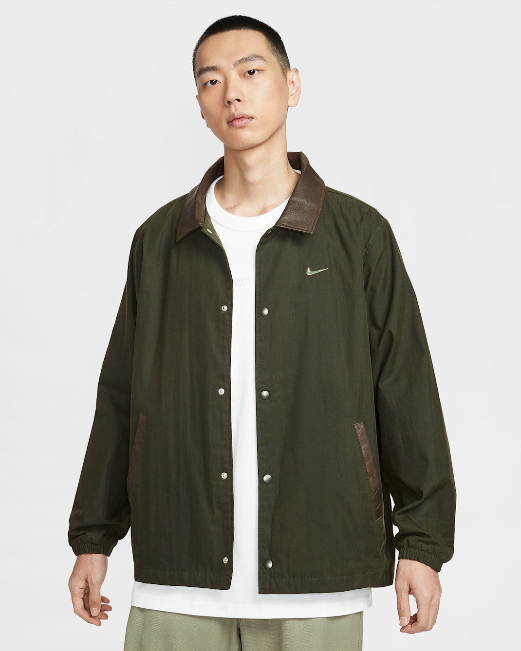 Nike Sportswear Men's Coaches Jacket - Cargo Khaki