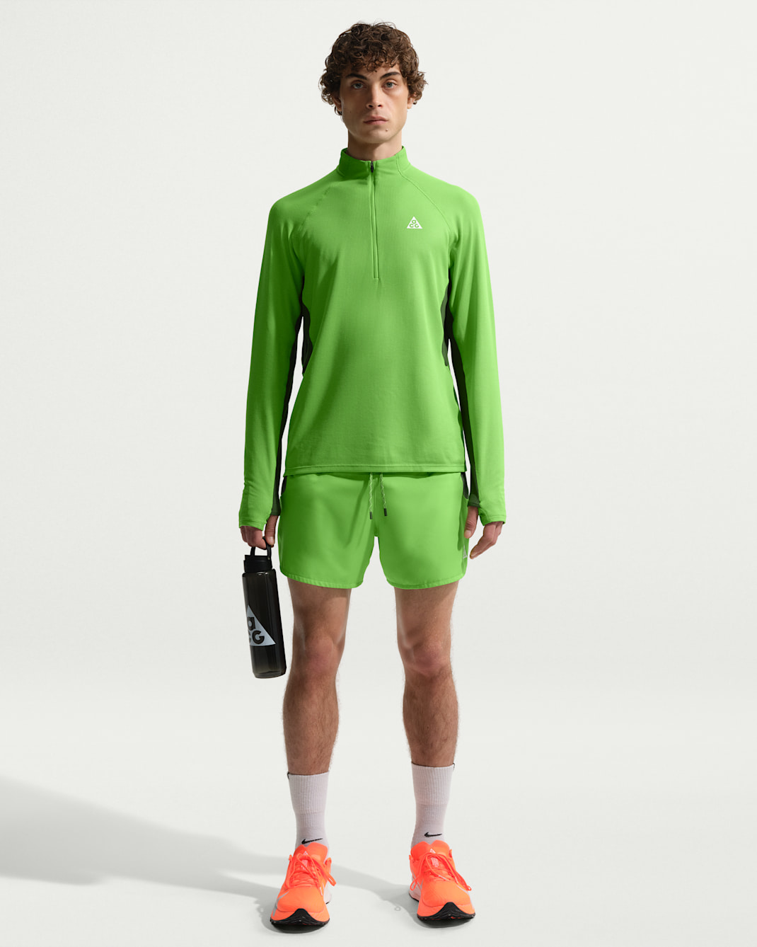 Pánské kraťasy Nike ACG „Second Sunrise“ Dri-FIT ADV 5" se všitými slipy - Mean Green/Fir/Summit White