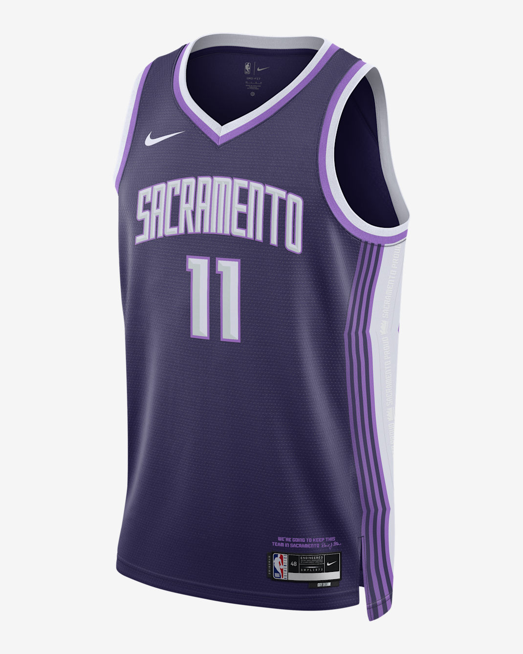 Jersey Nike de la NBA Swingman para hombre Domantas Sabonis Sacramento Kings City Edition - Tinta