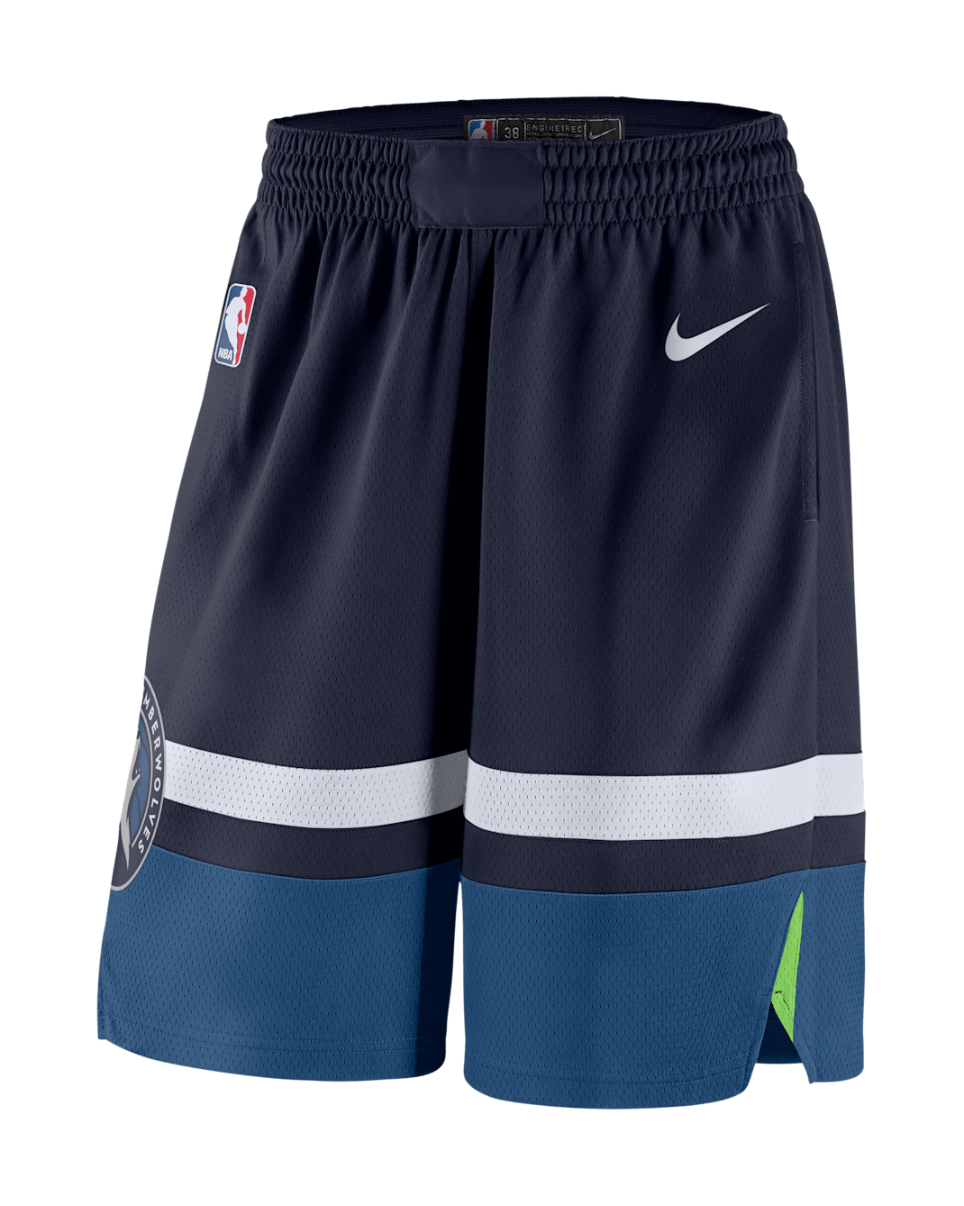 Shorts Nike NBA Swingman para hombre Minnesota Timberwolves Icon Edition Swingman - Azul marino universitario/Blanco