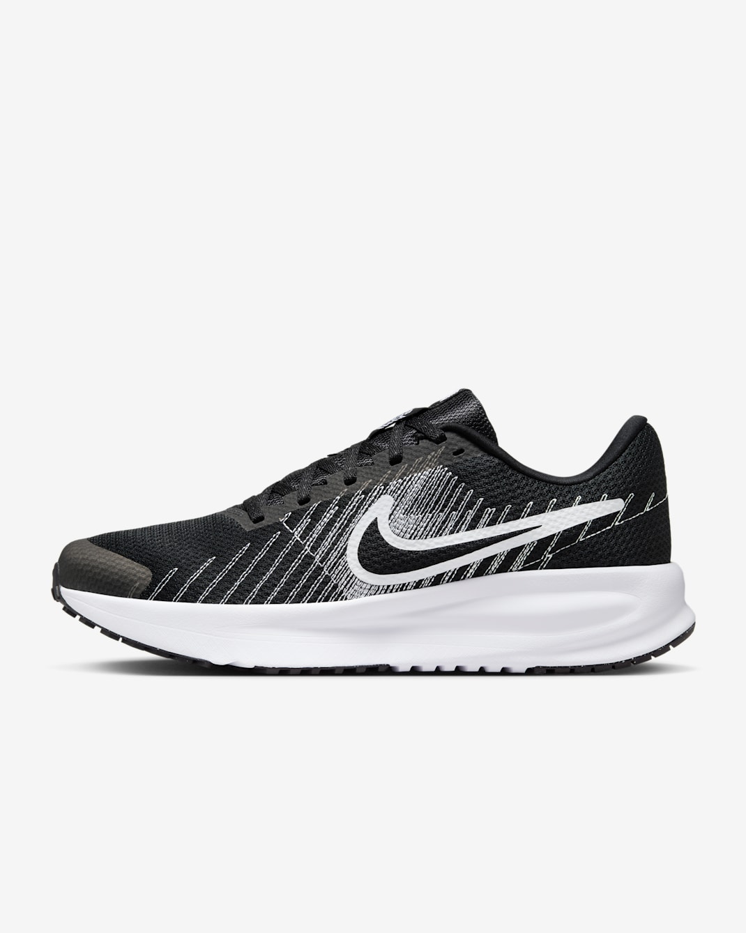 Nike Run Defy Men's Road Running Shoes - Black/White