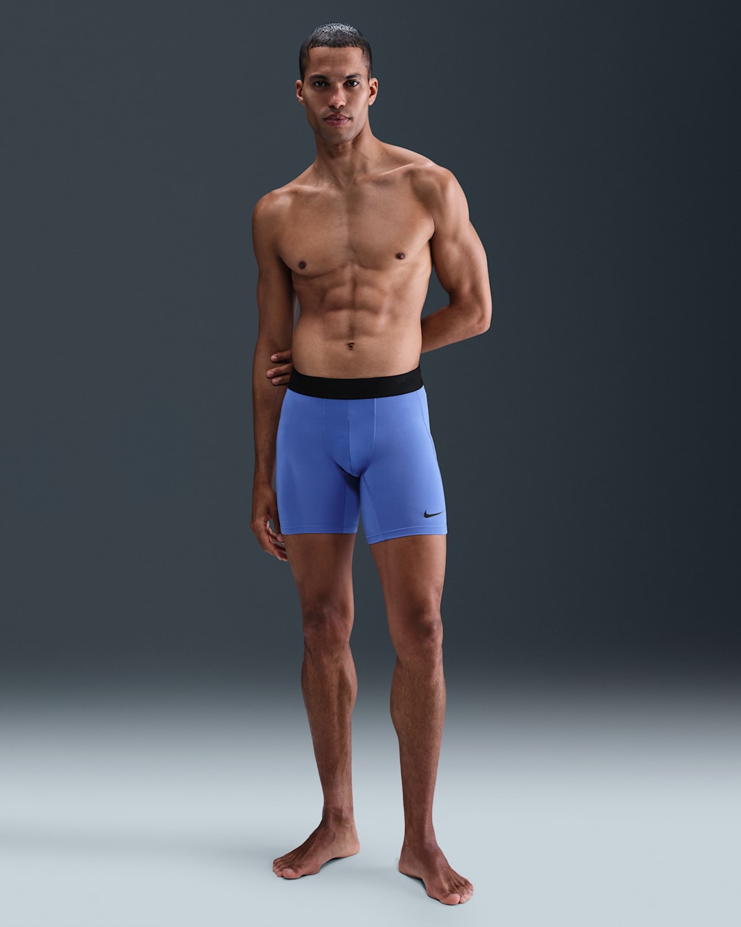 Nike Pro Men's Dri-FIT Fitness Shorts - Comet Blue/Black