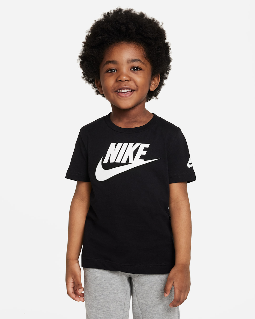 Nike Futura Toddler Evergreen T-Shirt - Black/White