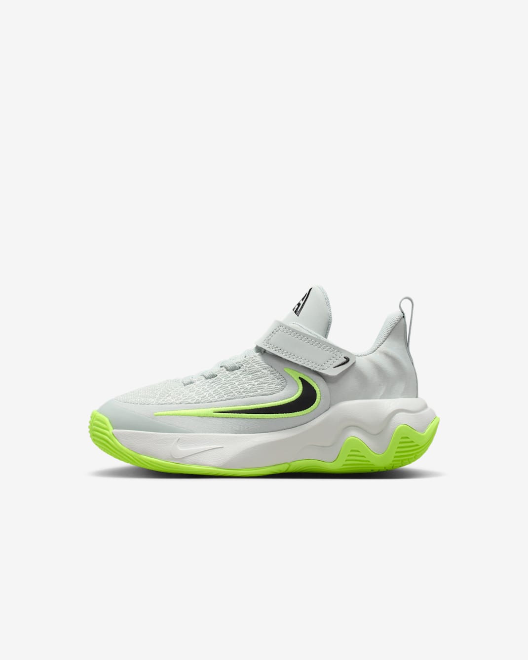 Tenis para niños de preescolar Giannis Immortality 4 - Plata claro/Volt/Negro