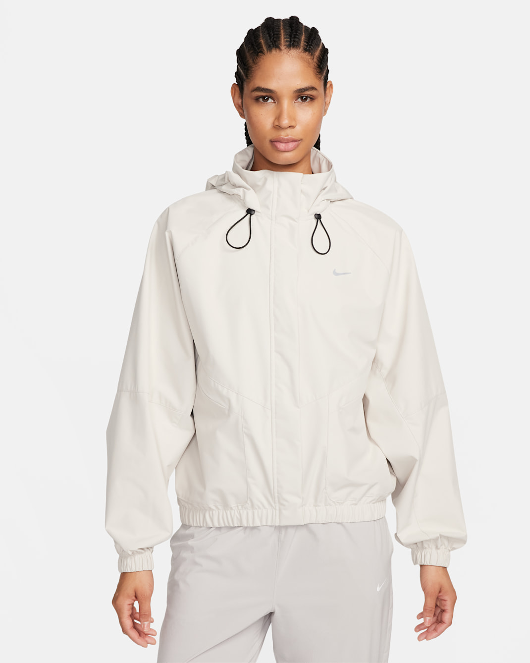 Nike Storm-FIT Swift Damen-Laufjacke - Light Orewood Brown/Schwarz