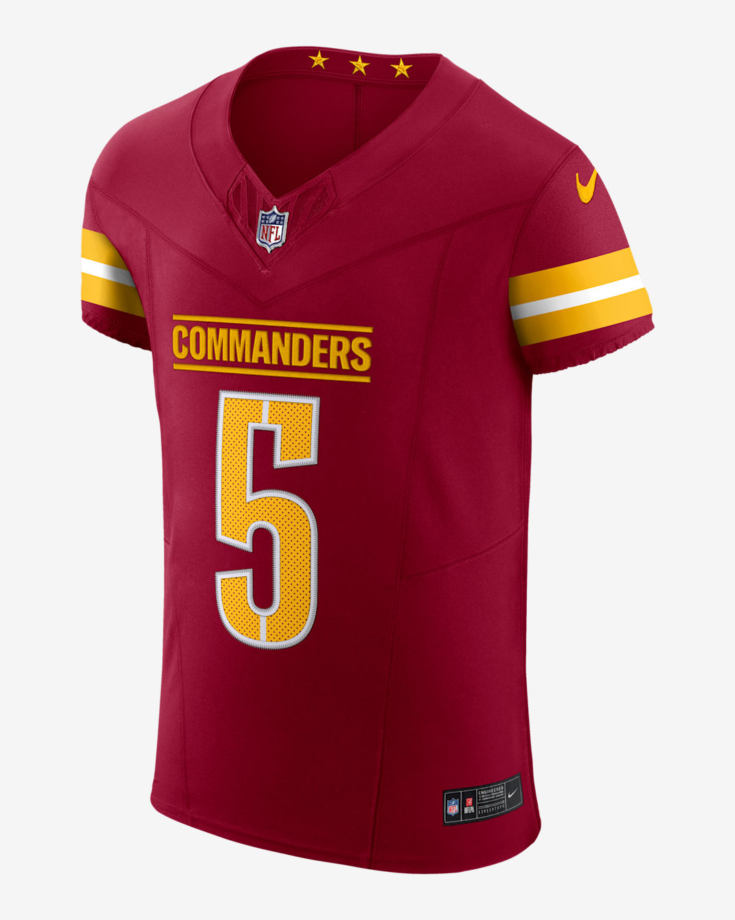 Jayden Daniels Washington Commanders Men's Nike Dri-FIT NFL Elite Jersey - Burgundy