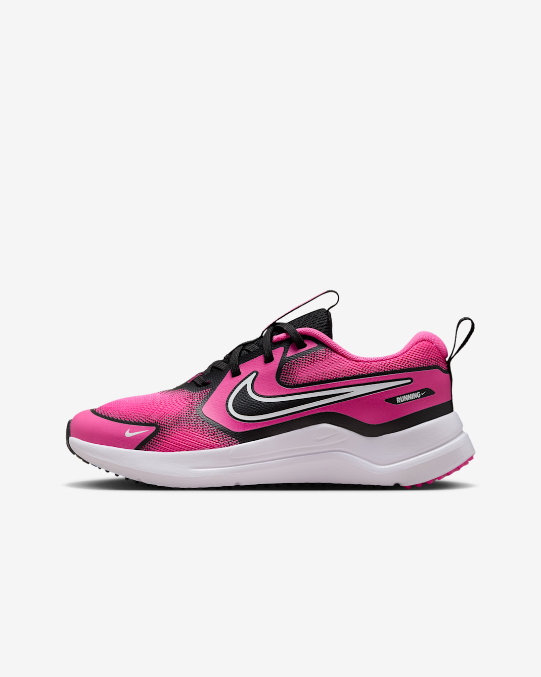 Tenis de correr en pavimento para niños grandes Nike Cosmic Runner - Fucsia láser/Negro/Blanco