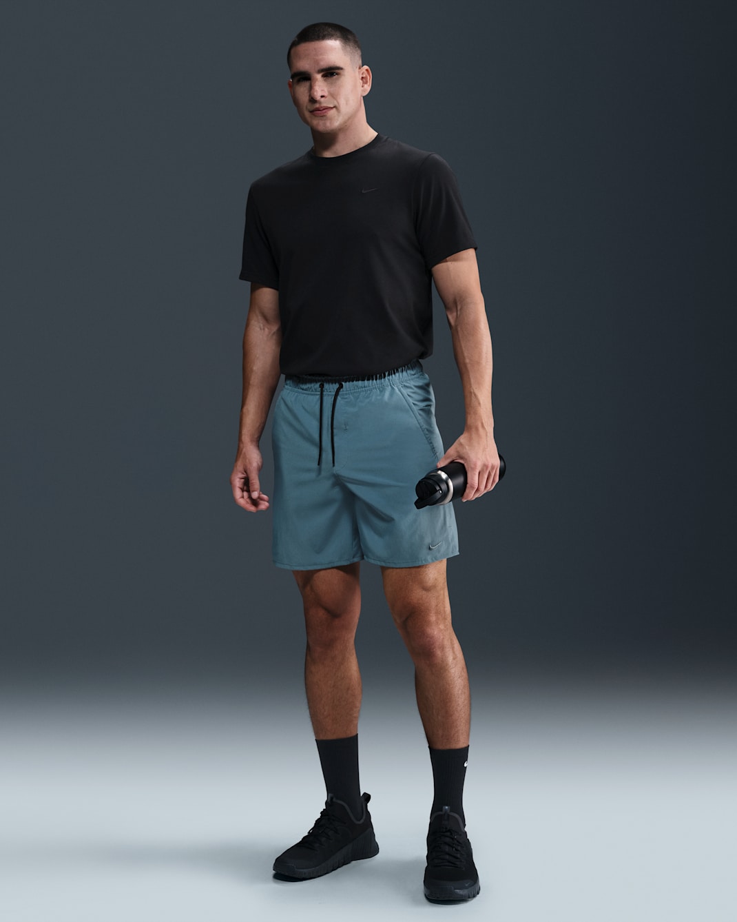 Nike Unlimited Men's Dri-FIT 18cm (approx.) Unlined Versatile Shorts - Smoky Blue/Black/Smoky Blue