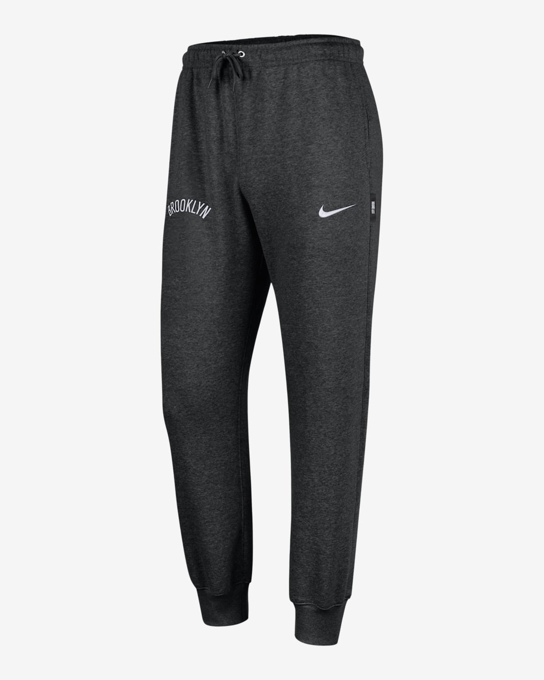 Brooklyn Nets City Edition Men's Nike NBA Club Fleece Jogger - Black