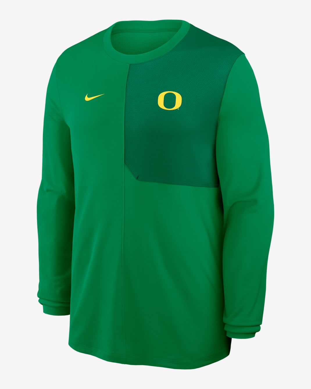 Oregon Sideline Coach Men's Nike Dri-FIT College Long-Sleeve Top - Apple Green