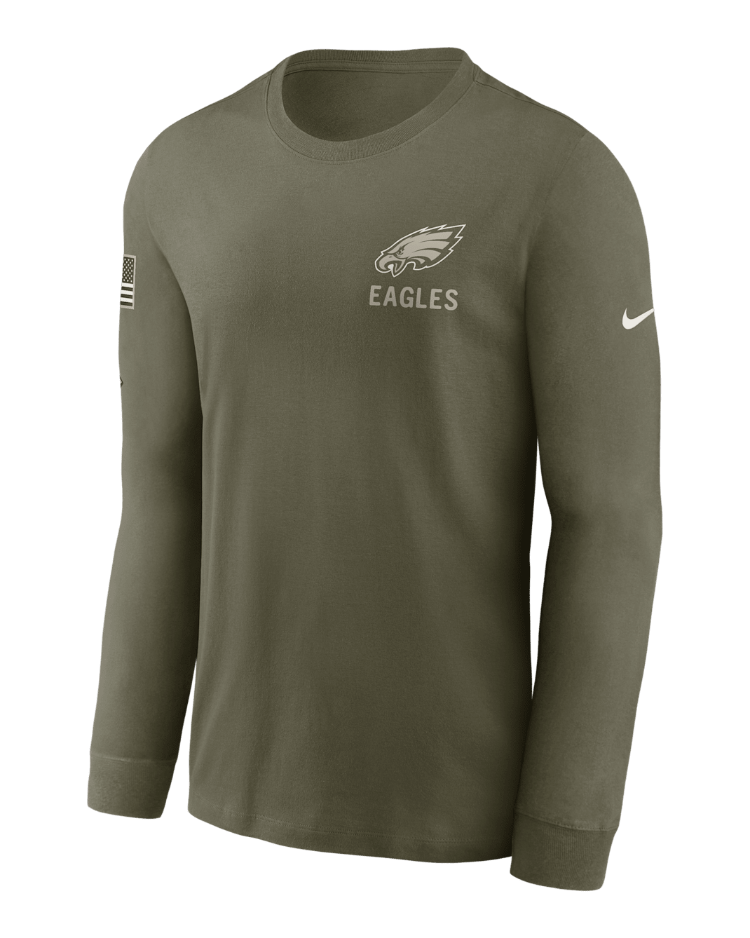 Philadelphia Eagles Salute to Service Men's Nike NFL Long-Sleeve T-Shirt - Olive