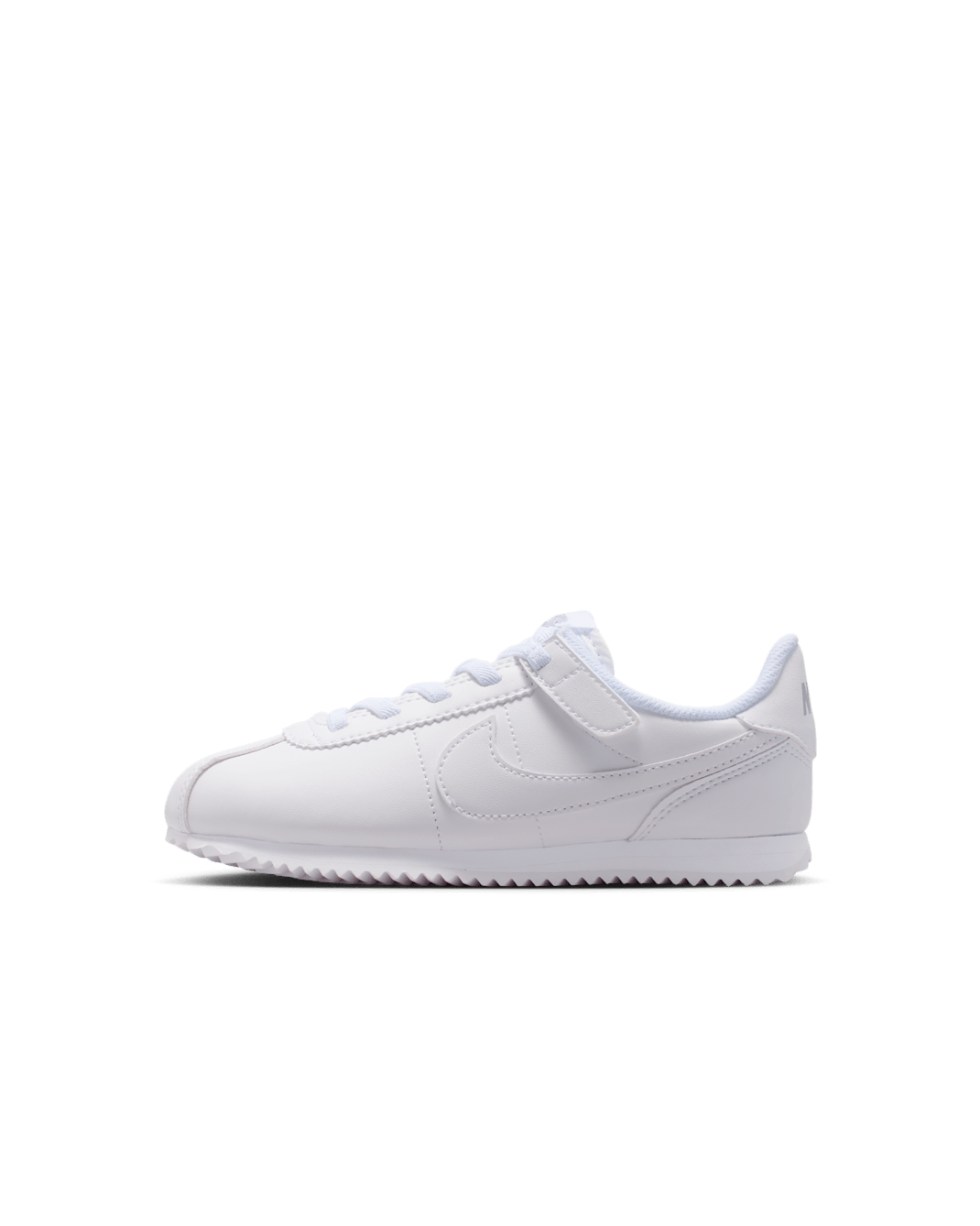 Tenis para niños de preescolar Nike Cortez EasyOn - Blanco/Gris lobo/Blanco