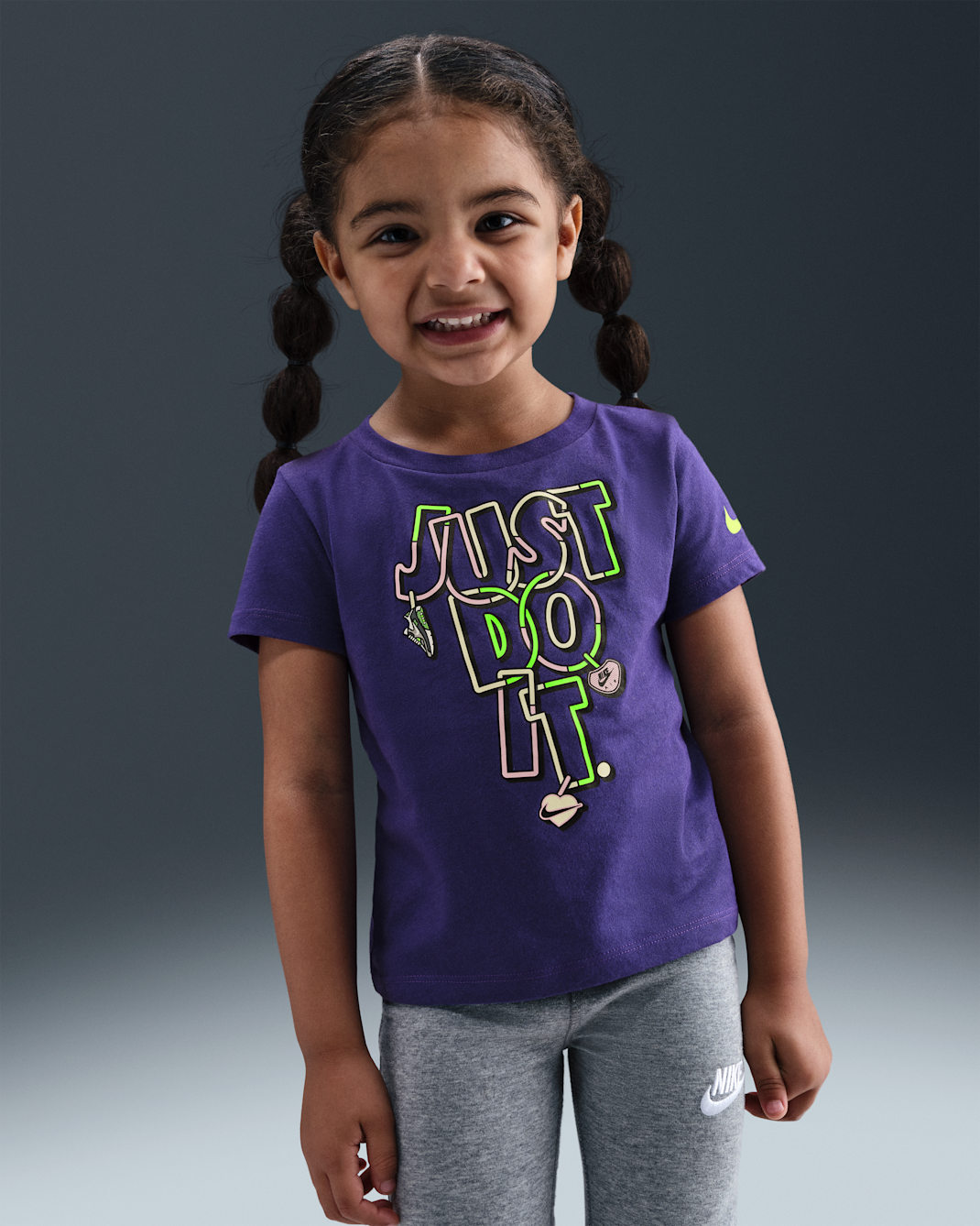 Nike Toddler "Just Do It" Charm T-Shirt - Court Purple