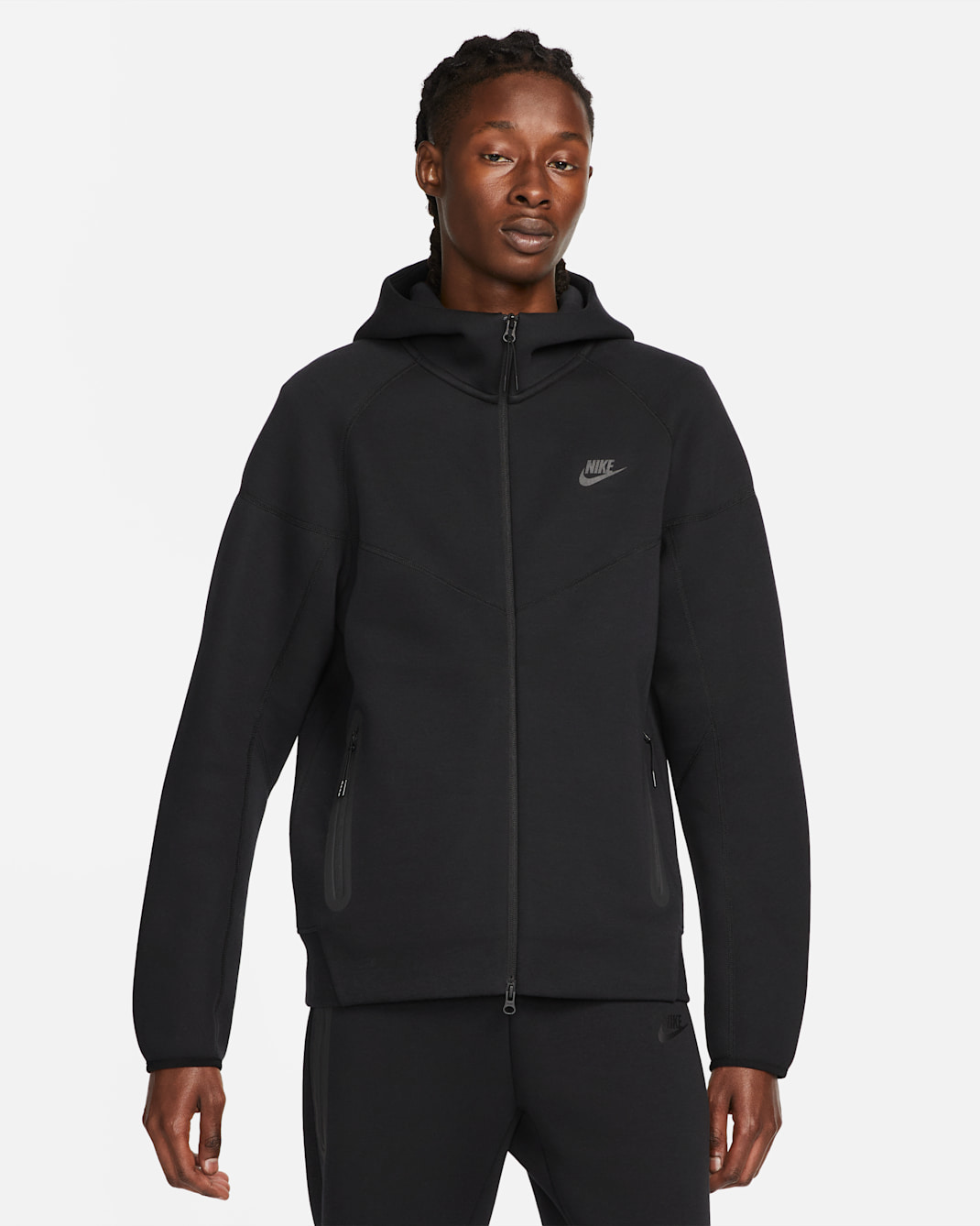 Nike Sportswear Tech Fleece Windrunner Men's Full-Zip Hoodie - Black/Black