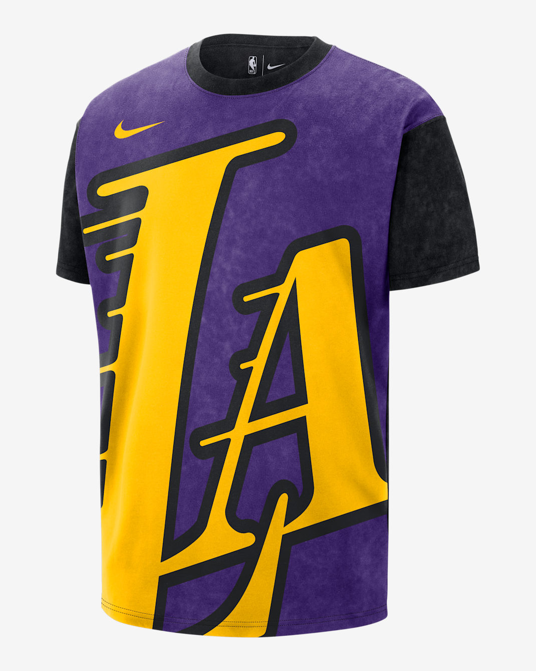 Los Angeles Lakers Essential City Edition Men's Nike NBA Max90 T-Shirt - Field Purple/Black
