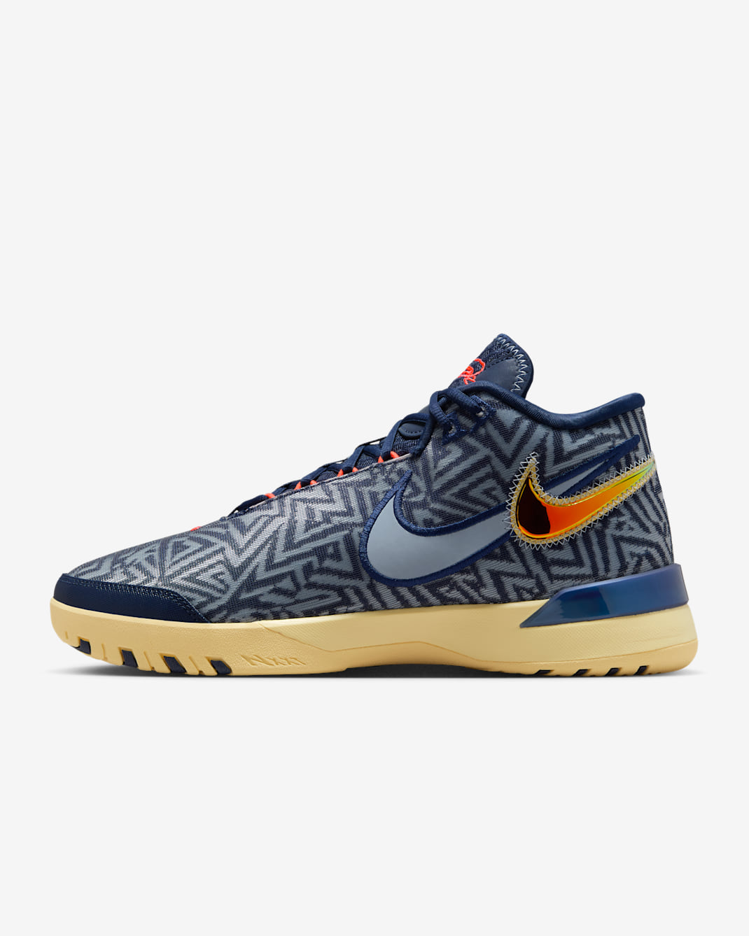 LeBron NXXT Genisus EP Basketball Shoes - Midnight Navy/Soft Yellow/Bright Crimson/Light Armoury Blue