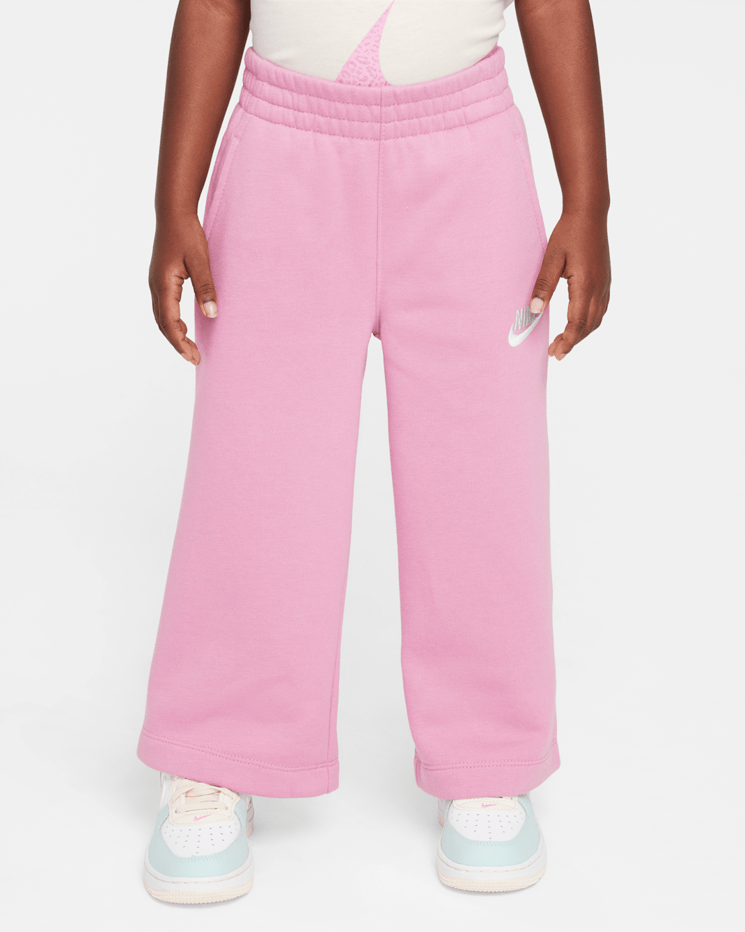 Nike Sportswear Club Toddler Fleece Wide Leg Pants - Magic Flamingo