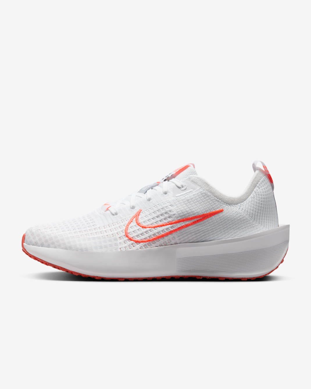 Nike Interact Run Women's Road Running Shoes - White/Pure Platinum/White/Bright Crimson