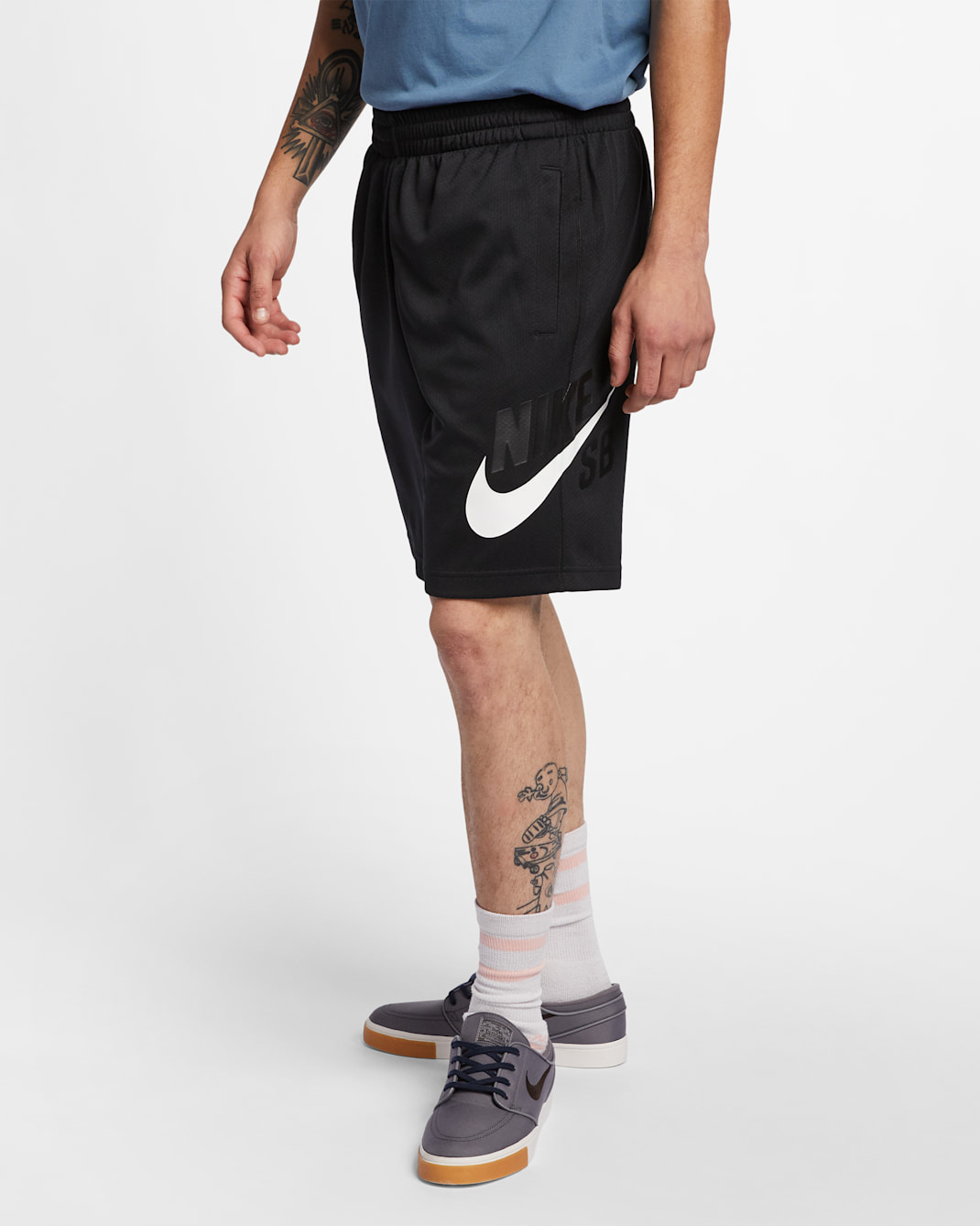 Nike SB Dri-FIT Sunday Men's Skate Shorts - Black/White