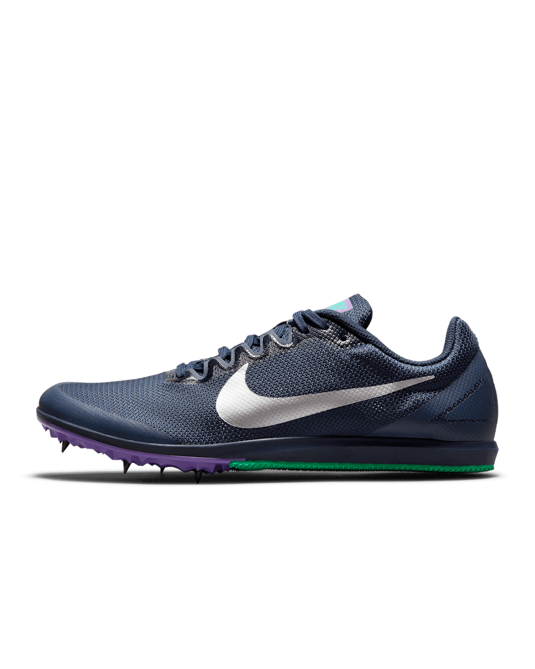 Nike Zoom Rival D 10 Athletics Distance Spikes - Obsidian/Wild Berry/Clear Emerald/Metallic Silver
