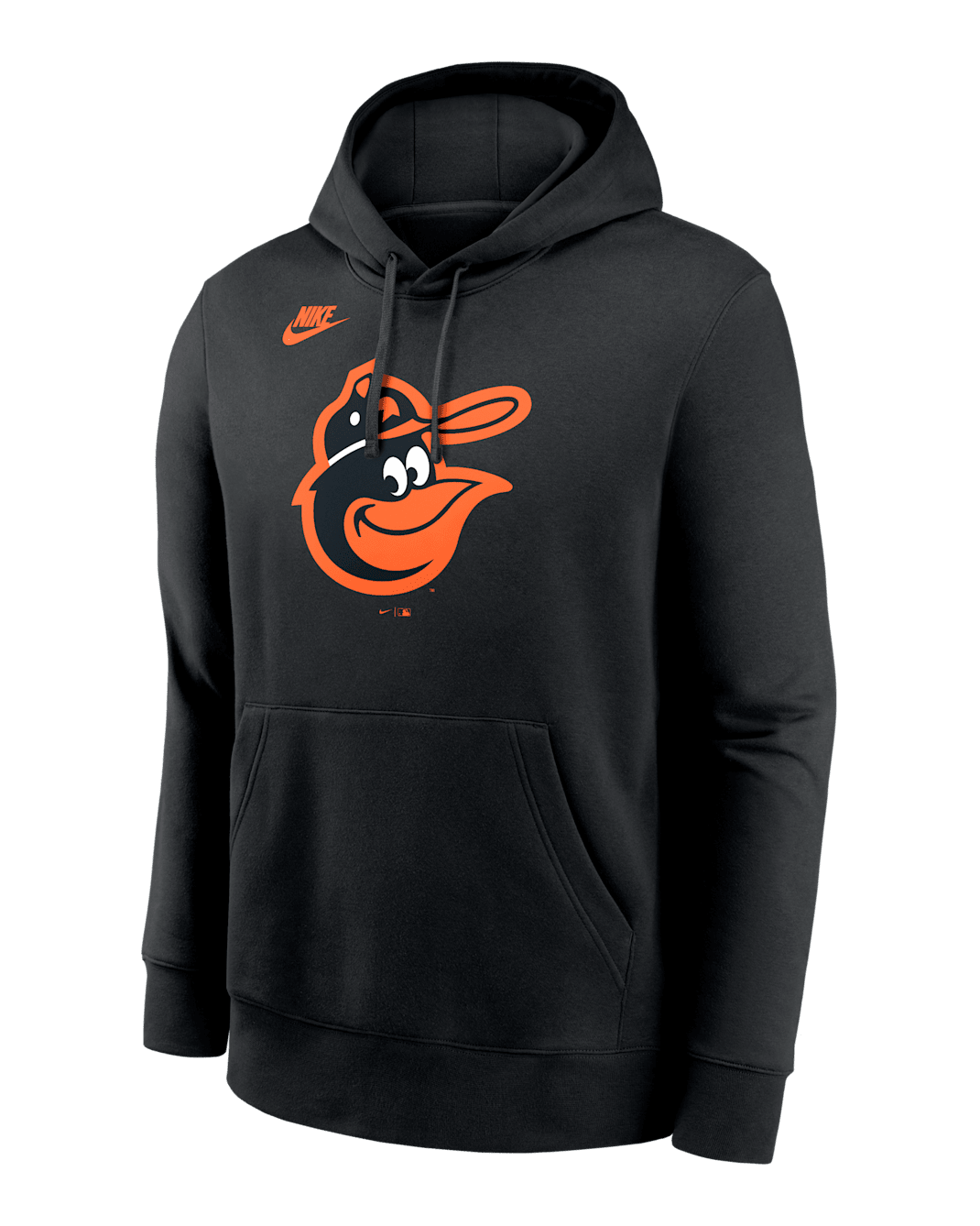 Baltimore Orioles Cooperstown Logo Club Men's Nike MLB Pullover Hoodie - Black