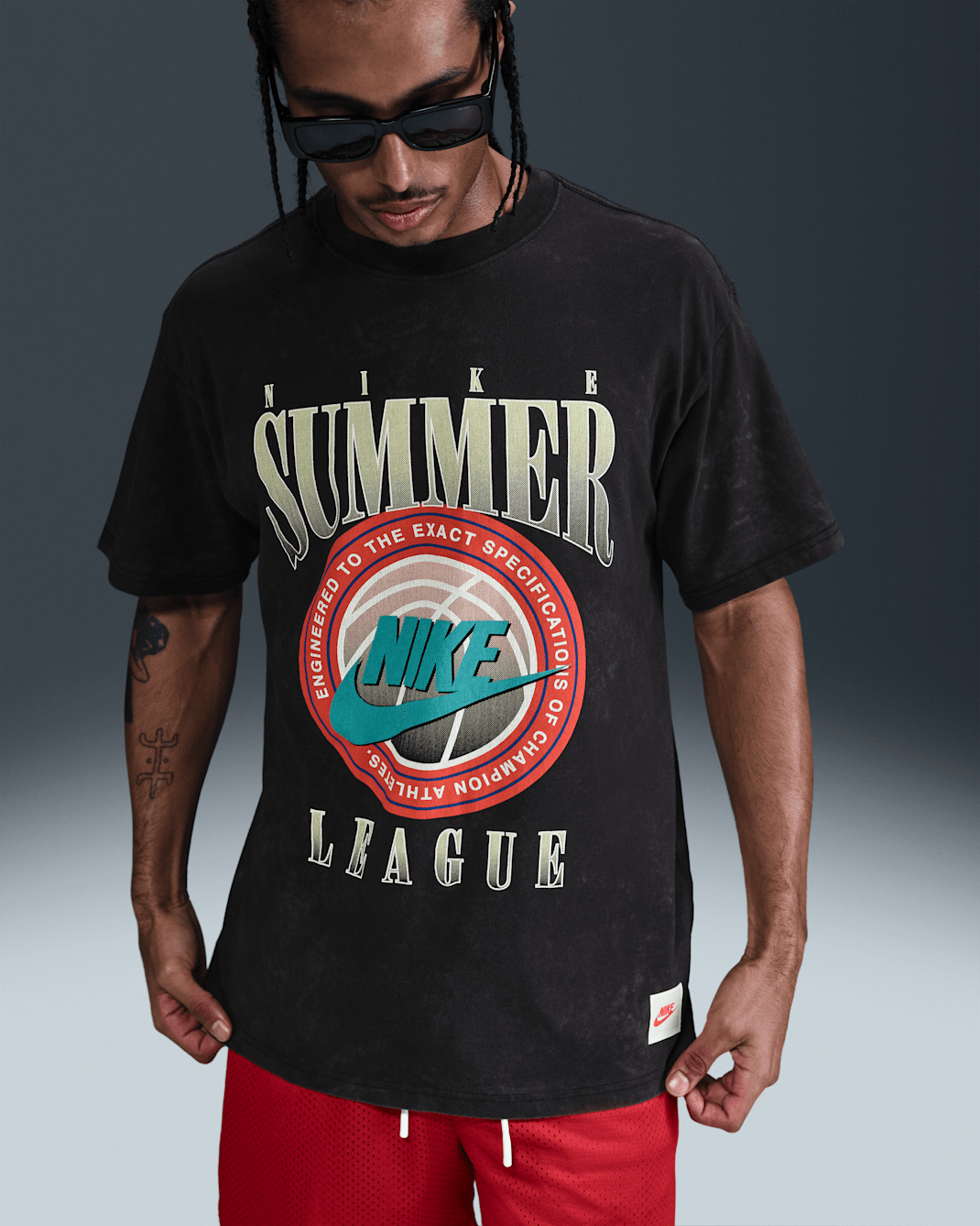 Nike Men's Max90 Basketball T-Shirt - Black