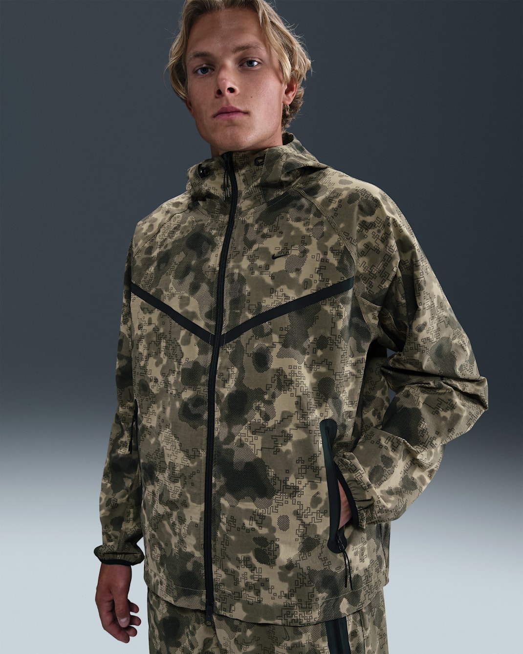Survêtement Homme 2 Pièces Camouflage – Sweat-shirt à Capuche Avec Poches + Pantalon Confortable – Pour Sport, Détente, Hiver